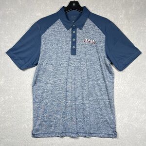 Adidas Florida Atlantic Owls Polo Shirt FAU Men’s Large Navy Blue Short Sleeve